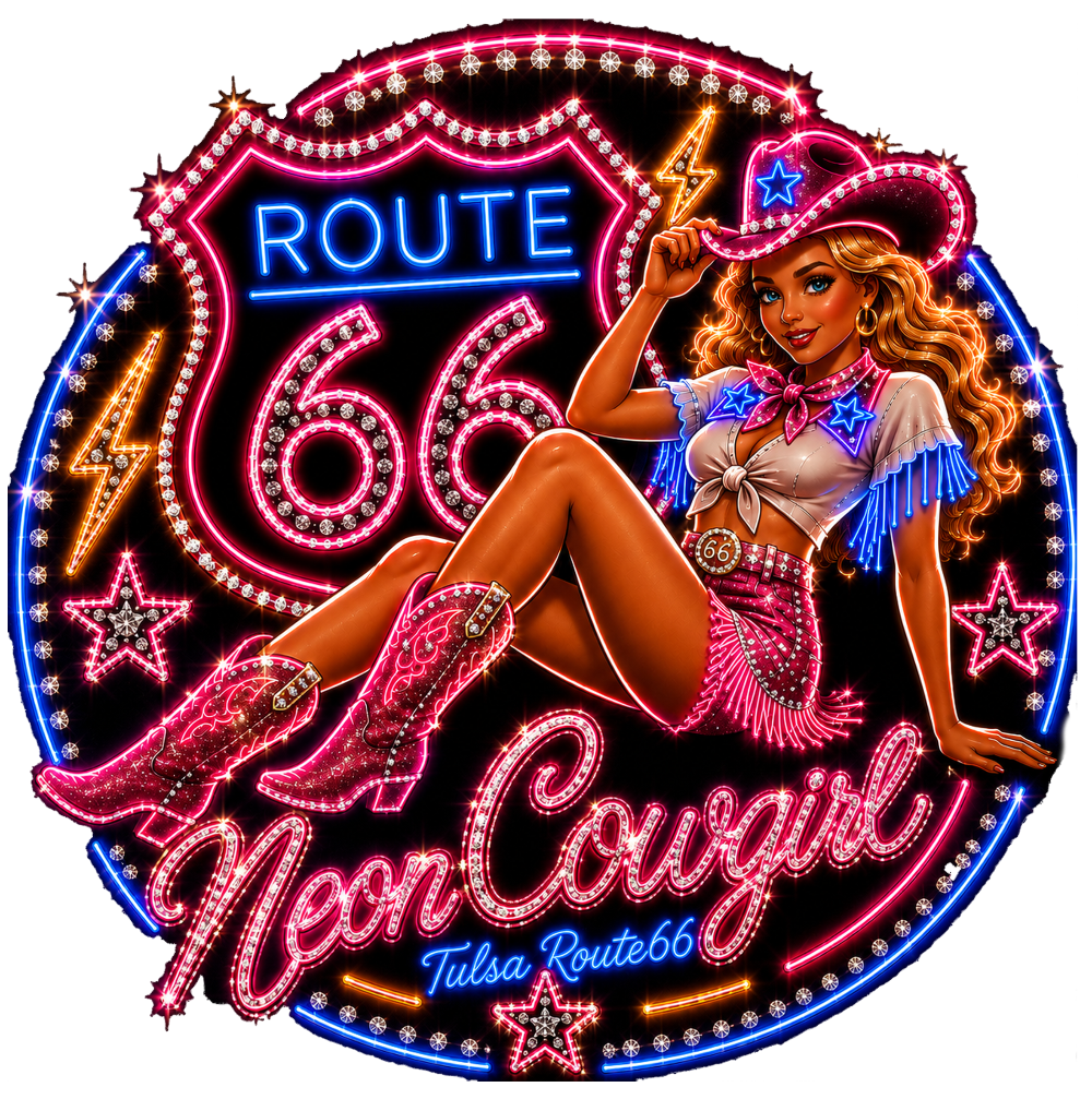 Route66 Neon Gowgirl Transfer